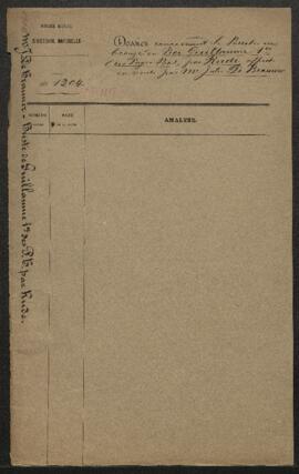 Dossier concernant le Buste en bronze du roi Guillaume Ier des Pays-Bas par Rude (inv. 2258), acq...