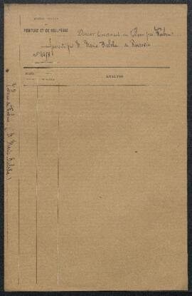 Dossier concernant une Sainte famille attribuée à Rubens, offert en vente par Mme Marie Bielska (...