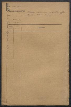 Dossier concernant un tableau représentant un Christ en Croix, offert en vente par Ernest Penninx...