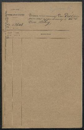 Dossier concernant un portefeuille de dessins anciens offert en vente par Mme veuve A. Schoy (Bru...