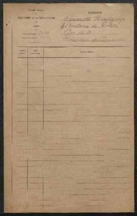 Dossier concernant l’aquarelle Alcantara (Tolède) de Brangwijn (inv. 4313), offert en don par Rob...