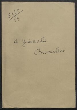 Lettre du Musée à Charles d’Ydewalle (Bruxelles) lui donnant les renseignements demandés sur les ...