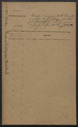 Dossier concernant un Buste en plâtre du compositeur Grétry exécuté par [Henri Joseph] Rutxhiel. ...