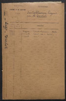 Dossier concernant un Portrait d’homme [Portrait de Monsieur Turlot père?] par Gustaf Wappers (in...