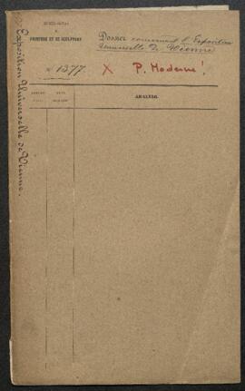 Dossier concernant l’envoi en 1873 à l’Exposition universelle de Vienne d’œuvres appartenant au M...