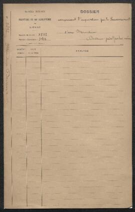 Dossier concernant l’acquisition par le Gouvernement du Portrait d’Eugène Devaux en miniature (in...