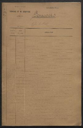 Dossier concernant plusieurs tableaux anciens offerts en vente par Mr Bauwens (Bruxelles). — Sans...