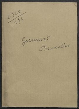 Dossier concernant un tableau de Firmin Baes intitulé Le Printemps offert en vente par Jules Gern...