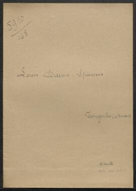 Dossier concernant 5 tableaux anciens, auteurs non spécifiées, à savoir Visite de la Vierge Marie...