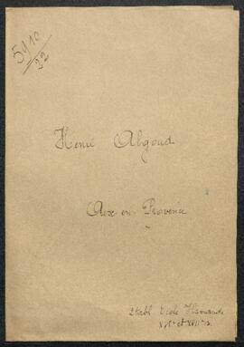 Dossier concernant deux tableaux d'auteur inconnu représentant l'un Orphée charmant les animaux e...