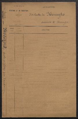 Dossier concernant un Buste en plâtre du peintre Jacob Herreyns par [Jean-Antoine] van der Ven (i...