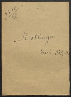 Demande émanant de Mr N. Rollinger (Esch sur Alzette) désirant connaître l’avis du Musée sur un t...