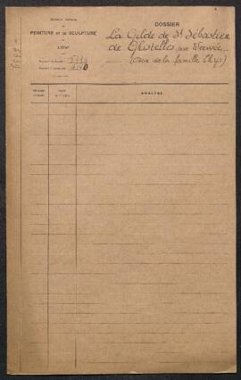 Dossier concernant La gilde de Saint-Sébastien de Ghistelles par Alfred Verwée (inv. 4140), offer...