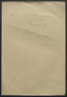 Carte postale de Mr Hulin van Loo signalant l’information de Mr Clark (Londres) à savoir que le P...