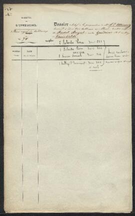 Dossier concernant trois tableaux anciens rapportés d’Allemagne par Mr S. E. Minnig et offerts à ...