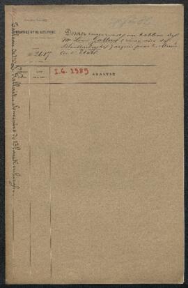 Dossier concernant un tableau de Louis Gallait, Souvenirs de Blankenberghe (inv. 2989), acquis pa...