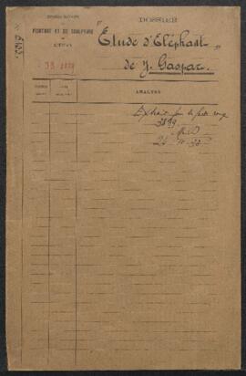 Dossier concernant le placement éventuel d’œuvres acquises par le gouvernement en 1908 dans les c...