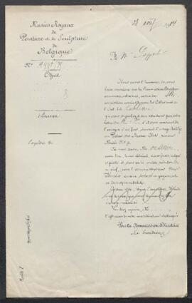 Dossier concernant un tableau attribué à Gonzales Coques, un François Floris et deux Jan van Huys...