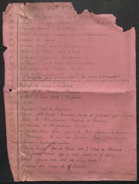Correspondance sans suite de l’année 1923.