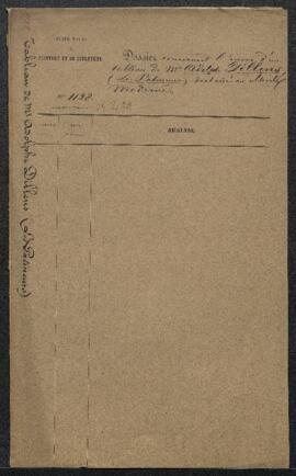 Dossier concernant un tableau de Adolf Dillens, Les patineurs, échu au gouvernement lors du tirag...