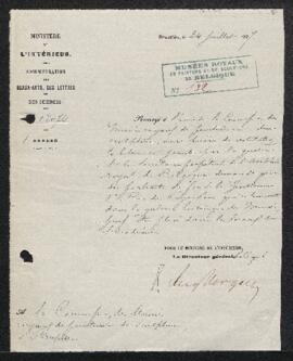 Dossier concernant le Portrait de l’impératrice Marie-Thérèse par Piat Joseph Sauvage (inv. 318) ...