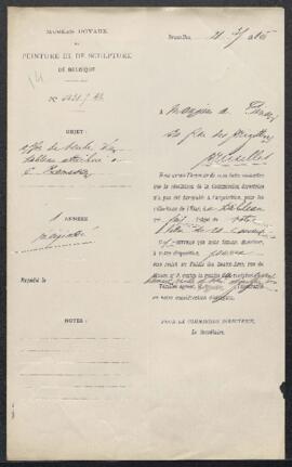 Dossier concernant un tableau attribué à Catherine van Hemessen, offert en vente par Hans Creutze...