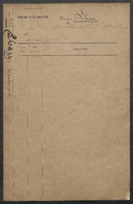 Dossier concernant un tableau de Léon Abry, Ralliement après le combat à pied (inv. 3453), acquis...