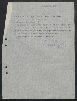Restaurations confiées à J. Van der Veken (inv. 280 et 4830).