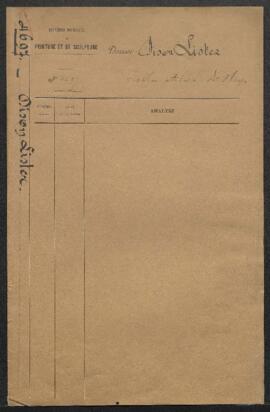 Dossier concernant deux tableaux, une Adoration des bergers de W[illem] de Poorter et Bord de mer...