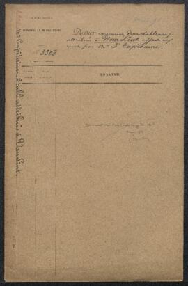 Dossier concernant deux tableaux de Pierre van Lint, représentant Saint Pierre (inv. 3215) et Sai...