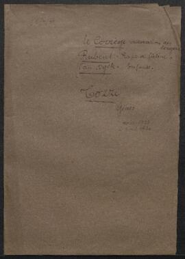 Dossier concernant huit tableaux offerts en vente par l’entremise de l’avocat Marcello Tozzi (Ita...