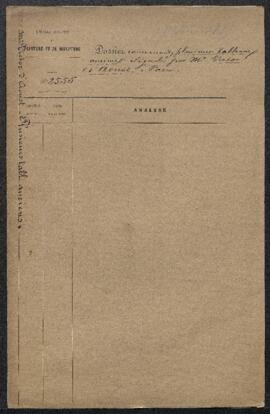 Dossier concernant dix tableaux anciens, de Simon de Vos, Bonaventure Peters, Joseph Vernet, Rube...
