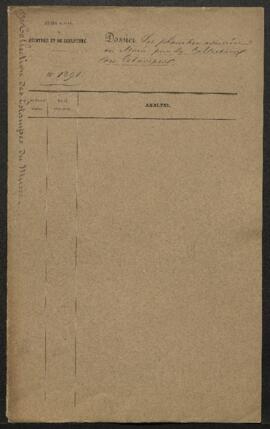 Dossier concernant les gravures et chromolithographies adressées au Musée pour la collection des ...