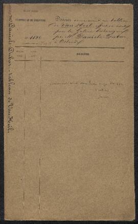 Dossier concernant un tableau attribué à Daniel van Heil représentant L’incendie de Bruxelles / L...