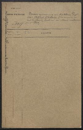 Dossier concernant un tableau de Alfred Verwée intitulé Animaux au bord du fleuve (inv. 2866), éc...