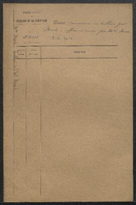 Dossier concernant une œuvre de Franz Meerts, L’aveu (inv. 3416), acquise par le Département de l...