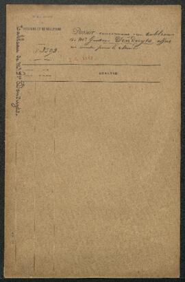 Dossier concernant un tableau de Gustave Den Duyts, Le dégel, route d’Afsnee (inv. 3258), acquis ...