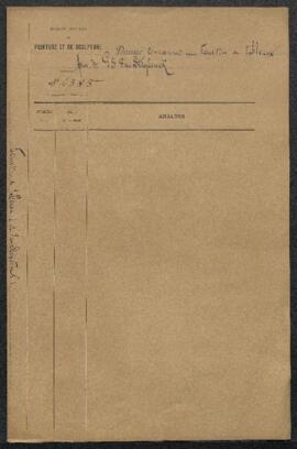 Dossier concernant l’exposition des œuvres récentes du peintre G[uillaume] Van Strydonck signalée...