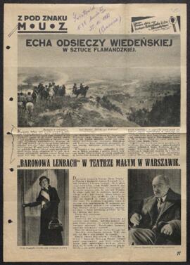 Dossier concernant Sobieski devant Vienne par Emile Wauters (inv. 3527) offert en don par l’artis...