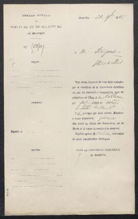 Dossier concernant un tableau attribué à Antoon van Dijck, offert en vente par Alfred Steyvaert (...