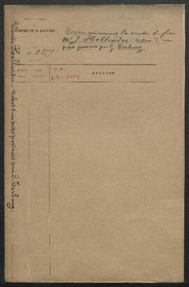 Dossier concernant un petit Portrait de gentilhomme hollandais peint sur argent par Gerard Terbor...