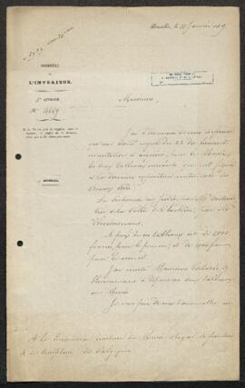 Dossier concernant l’achat par le gouvernement de deux tableaux ayant figurés au salon de 1848, l...
