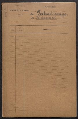Dossier concernant Le portrait rouge / Portrait du peintre Paul Baignières par Henri Evenepoel (i...