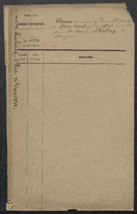 Dossier concernant un Portrait d’homme et un Portrait de femme attribués à Van Oost père, offerts...