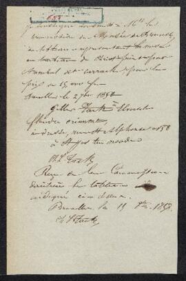 Dossier concernant un tableau représentant une Mise au tombeau, attribuée à Annibal Carrache, off...