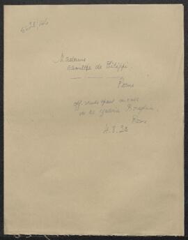 Dossier concernant des copies de tableaux de la Galerie Borgèse (Italie, Rome) offertes en vente ...