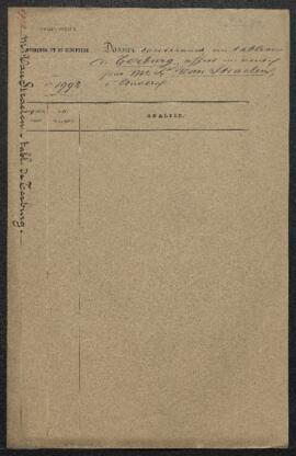 Dossier concernant un Portrait de Terburg offert en vente par Mr L. Van Straelen (Anvers). — Offr...