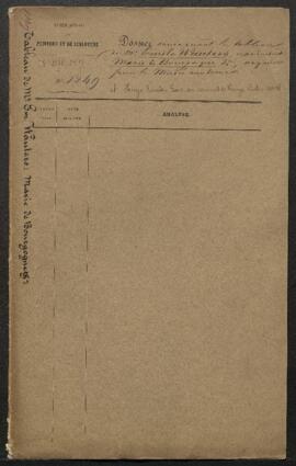 Dossier concernant les tableaux d’Emile Wauters, Marie de Bourgogne implorant la grâce de ses con...
