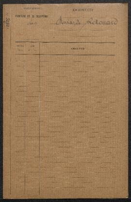 Dossier concernant sept dessins et croquis de Paul Renouard acquis par le Département en 1905 à l...