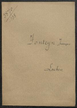 Dossier concernant la candidature au poste de surveillant de François Fonteyn (Bruxelles). — Cand...